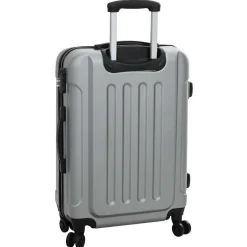 vidaXL Koffer met slot 3 st zilver 50 x 31 x 78 cm ABS Kunststof