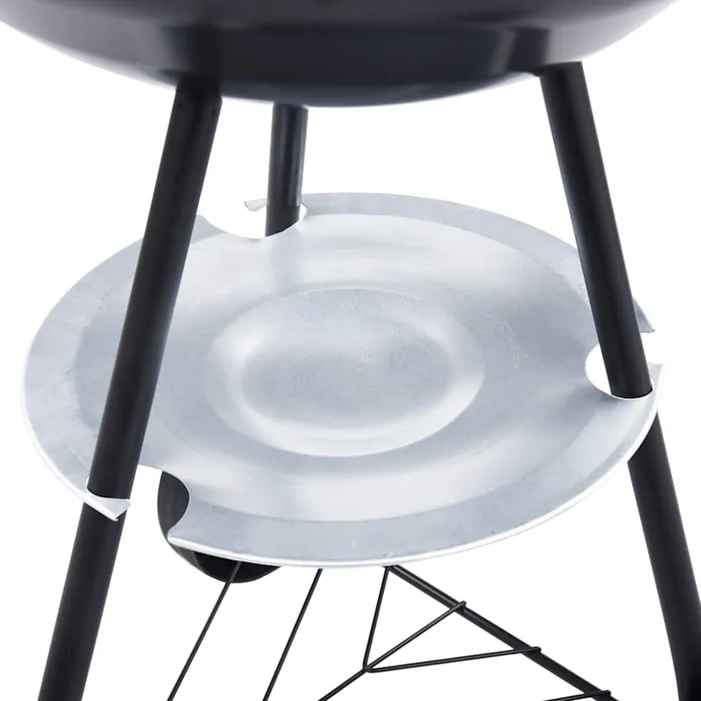 vidaXL Kogelbarbecue houtskool met wieltjes XXL 44 cm
