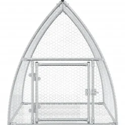 vidaXL Konijnenhok 105x100x120 cm gegalvaniseerd staal zilverkleurig