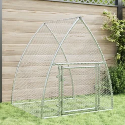 vidaXL Konijnenhok 105x100x120 cm gegalvaniseerd staal zilverkleurig