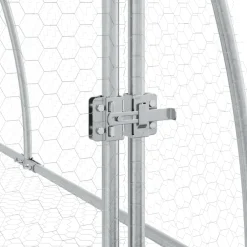 vidaXL Konijnenhok 105x100x120 cm gegalvaniseerd staal zilverkleurig