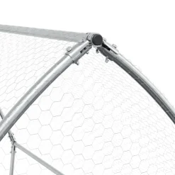 vidaXL Konijnenhok 105x100x120 cm gegalvaniseerd staal zilverkleurig
