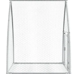 vidaXL Konijnenhok 105x100x120 cm gegalvaniseerd staal zilverkleurig