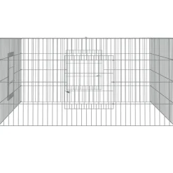 vidaXL Konijnenkooi 110x110x55 cm gegalvaniseerd ijzer