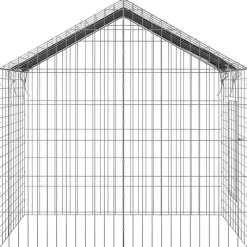 vidaXL Konijnenkooi Zilver 100 x 78 x 78 cm Gegalvaniseerd staal