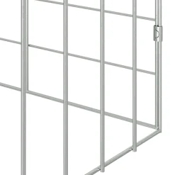 vidaXL Konijnenkooi Zilver 100 x 78 x 78 cm Gegalvaniseerd staal