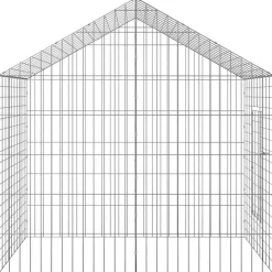 vidaXL Konijnenkooi Zilver 100 x 78 x 78 cm Gegalvaniseerd staal
