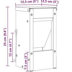 vidaXL Konijnenvoer Olijf Groen 12,5 x 12,5 x 25 cm 1,5 kg