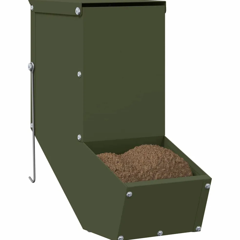 vidaXL Konijnenvoer Olijf Groen 12,5 x 26 x 28,5 cm 1 kg