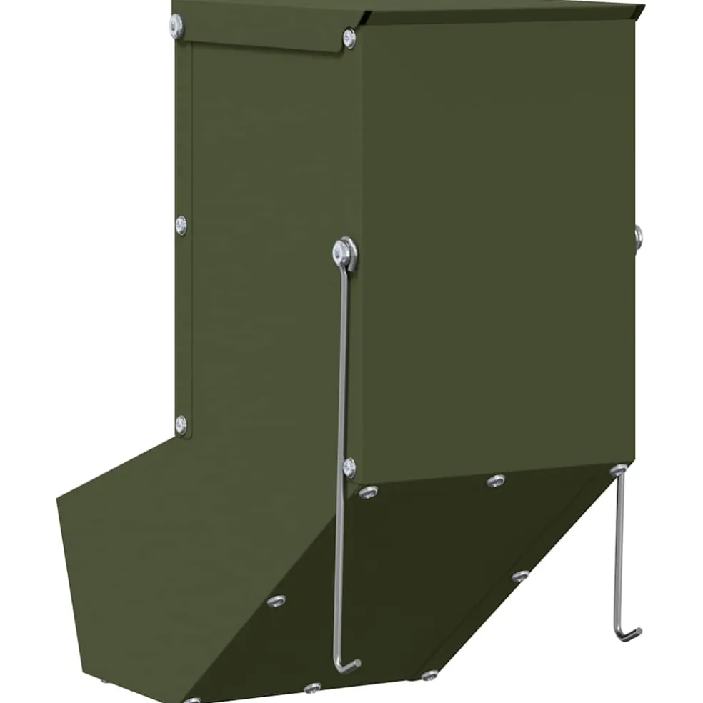 vidaXL Konijnenvoer Olijfgroen 12,5 x 26 x 28,5 cm 1 kg