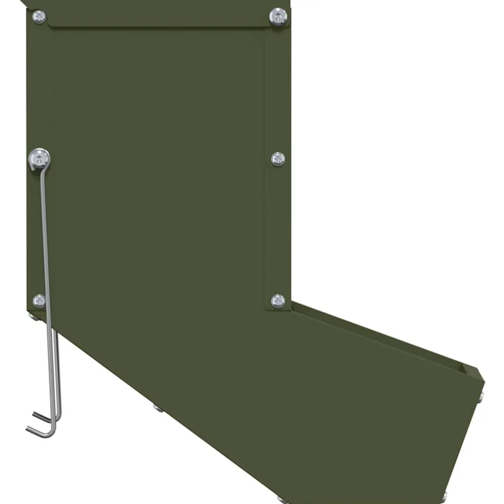 vidaXL Konijnenvoer Olijfgroen 12,5 x 26 x 28,5 cm 1 kg