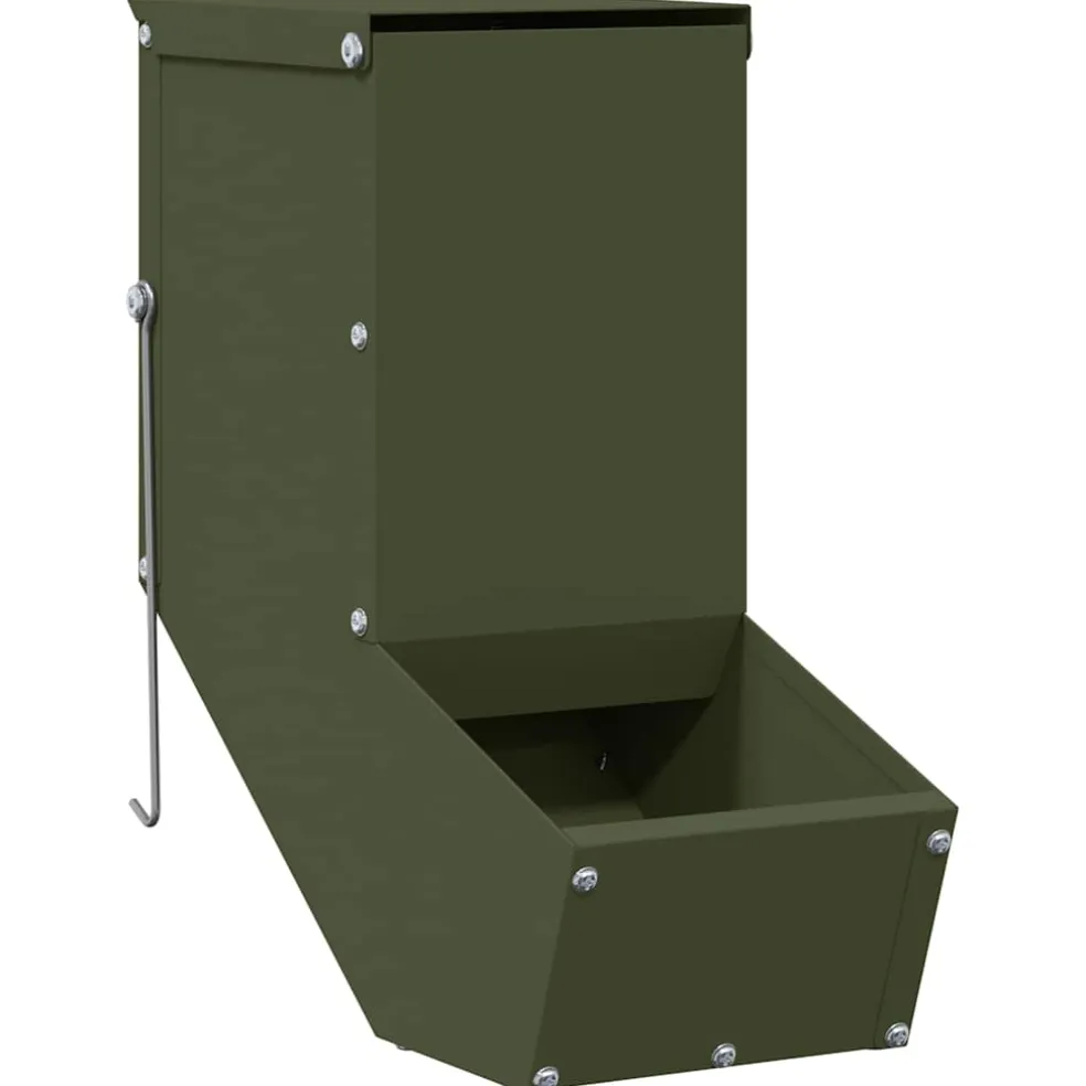 vidaXL Konijnenvoer Olijfgroen 12,5 x 26 x 28,5 cm 1 kg