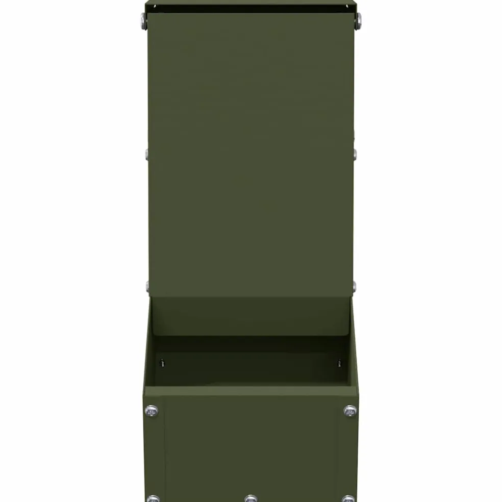 vidaXL Konijnenvoer Olijfgroen 12,5 x 26 x 28,5 cm 1 kg