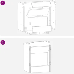 vidaXL Konijnenvoer Olijfgroen 33,5 x 25,5 x 45,5 cm 3 kg