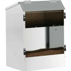 vidaXL Konijnenvoer zilver 33,5 x 25,5 x 45,5 cm 3 kg