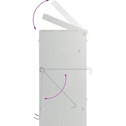 vidaXL Konijnenvoer Zilver 12,5 x 12,5 x 25 cm 1,5 kg