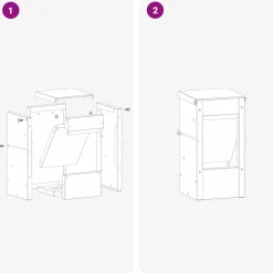 vidaXL Konijnenvoer Zilver 12,5 x 12,5 x 25 cm 1,5 kg