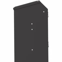 vidaXL Konijnenvoer Zwart 33,5 x 25,5 x 45,5 cm 3 kg Koudgewalst Staal