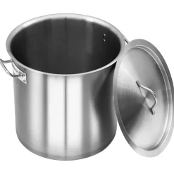 vidaXL Kookpan 26 L 32x32 cm roestvrij staal
