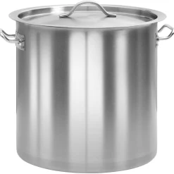vidaXL Kookpan 26 L 32x32 cm roestvrij staal