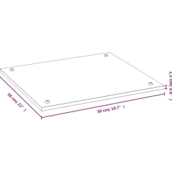 vidaXL Kookplaatafdekking 50x56x1,5 cm bamboe