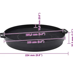 vidaXL Koolstoffilters voor afzuigkap 2 st 210 mm