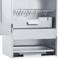 vidaXL Koude roker met rookbuis 44,5 x 29 x 83 cm Gegalvaniseerd staal