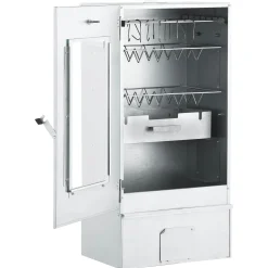 vidaXL Koude roker met rookbuis 44,5 x 29 x 83 cm Gegalvaniseerd staal