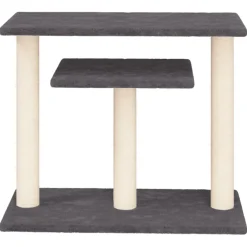 vidaXL Krabpaal met platforms 62,5 cm donkergrijs