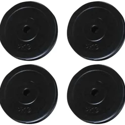 vidaXL Krachttoren met gewichtsschijven 40 kg