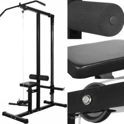 vidaXL Krachttoren met gewichtsschijven 40 kg