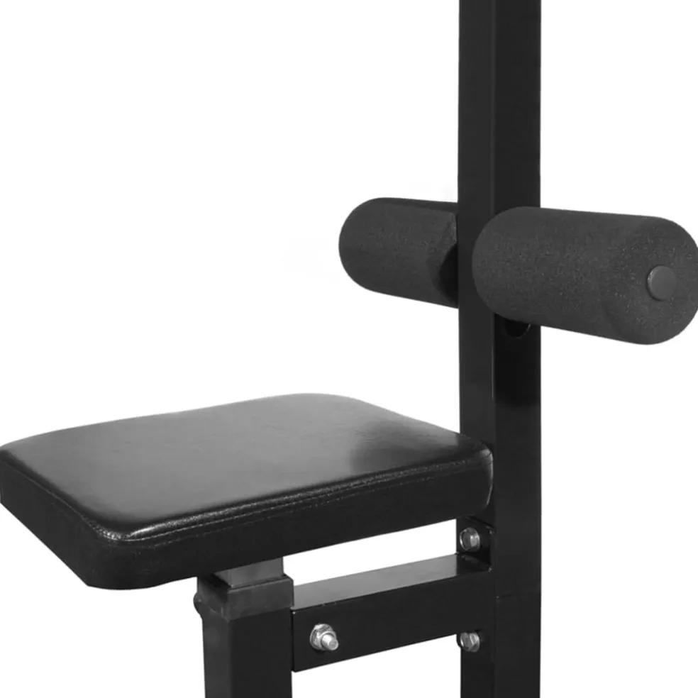 vidaXL Krachttoren met halterset 60,5 kg