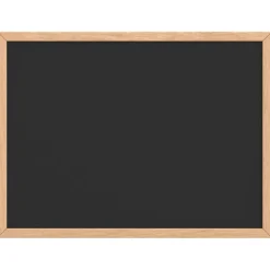 vidaXL Krijtbord met massief grenenhouten frame 40x30 cm zwart
