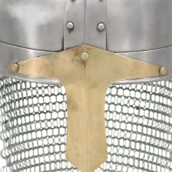 vidaXL Kruisvaardershelm replica LARP staal zilverkleurig