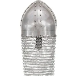 vidaXL Kruisvaardershelm replica LARP staal zilverkleurig