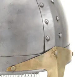 vidaXL Kruisvaardershelm replica LARP staal zilverkleurig