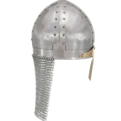 vidaXL Kruisvaardershelm replica LARP staal zilverkleurig
