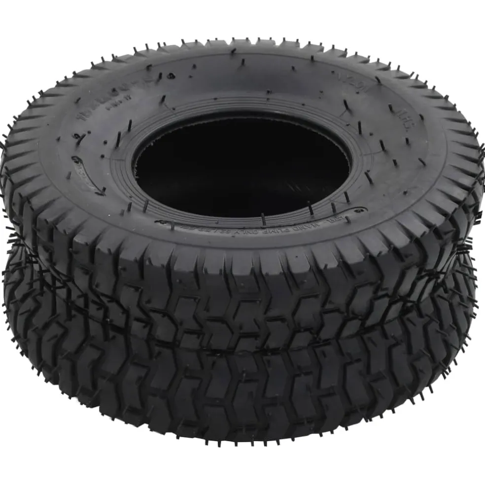 vidaXL Kruiwagenbanden 2 st 15x6.00-6 4PR rubber
