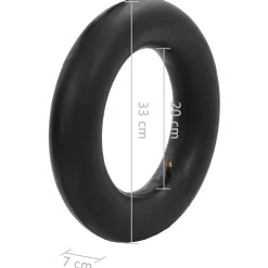 vidaXL Kruiwagenbinnenbanden 2 st 3.50-8/16x4/4.00-8/400x100 rubber