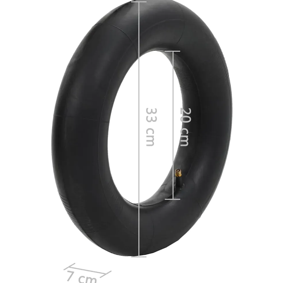 vidaXL Kruiwagenbinnenbanden 2 st 3.50-8/16x4/4.00-8/400x100 rubber