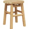 vidaXL Kruk Bamboe Natuurlijk 30 x 30 x 36 cm Bamboe