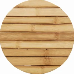 vidaXL Kruk Bamboe Natuurlijk 30 x 30 x 36 cm Bamboe