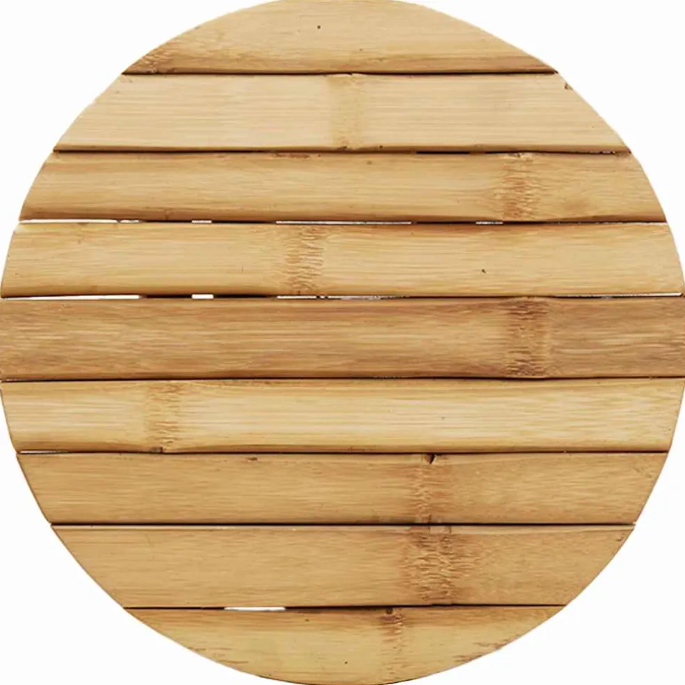 vidaXL Kruk Bamboe Natuurlijk 30 x 30 x 36 cm Bamboe