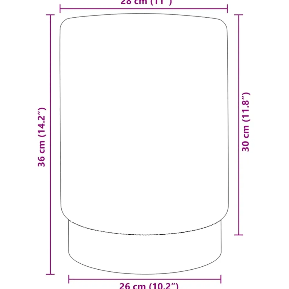 vidaXL Kruk fluweel 28 x 36 cm mosterdgroen en goudkleurig