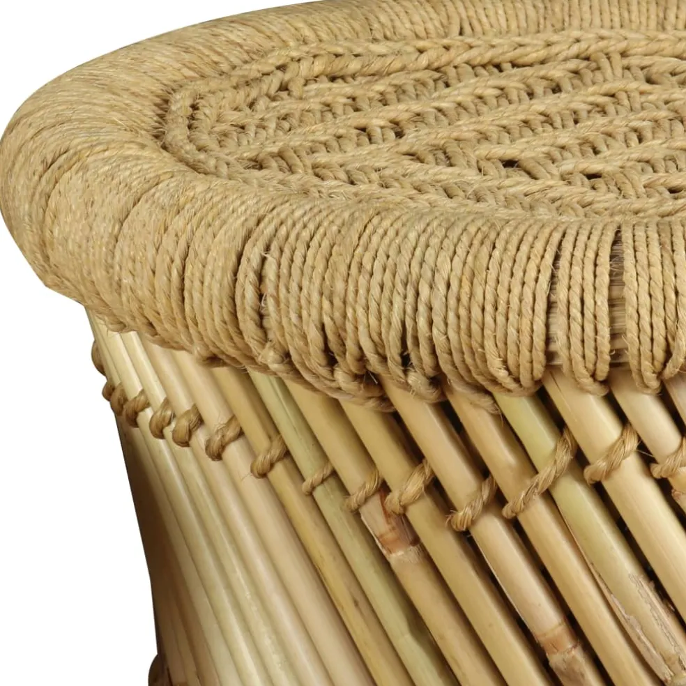 vidaXL Krukken 2 st bamboe en jute