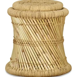 vidaXL Krukken 2 st bamboe en jute