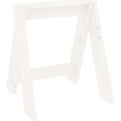 vidaXL Krukken 2 st 40x40x45 cm massief grenenhout wit