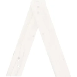 vidaXL Krukken 2 st 40x40x45 cm massief grenenhout wit