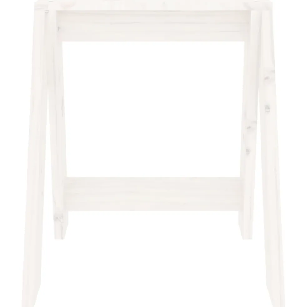 vidaXL Krukken 2 st 40x40x45 cm massief grenenhout wit