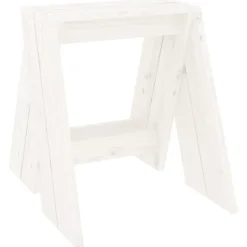 vidaXL Krukken 2 st 40x40x45 cm massief grenenhout wit